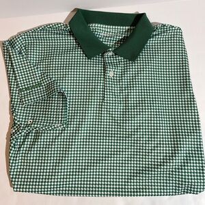 Bonobos Shirt Golf Polo Men's Size L Slim Fit Geometric AOP Rugby Performance